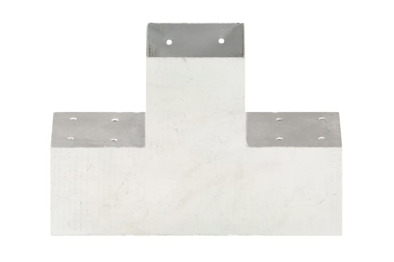 Stolpesko 4 stk X-form galvanisert metall 101x101 mm - Hus & oppussing - Innsynsbeskyttelse & innhegning - Gjerde