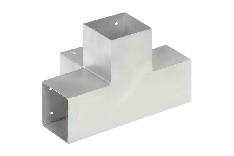 Stolpesko 4 stk X-form galvanisert metall 101x101 mm - Hus & oppussing - Innsynsbeskyttelse & innhegning - Gjerde