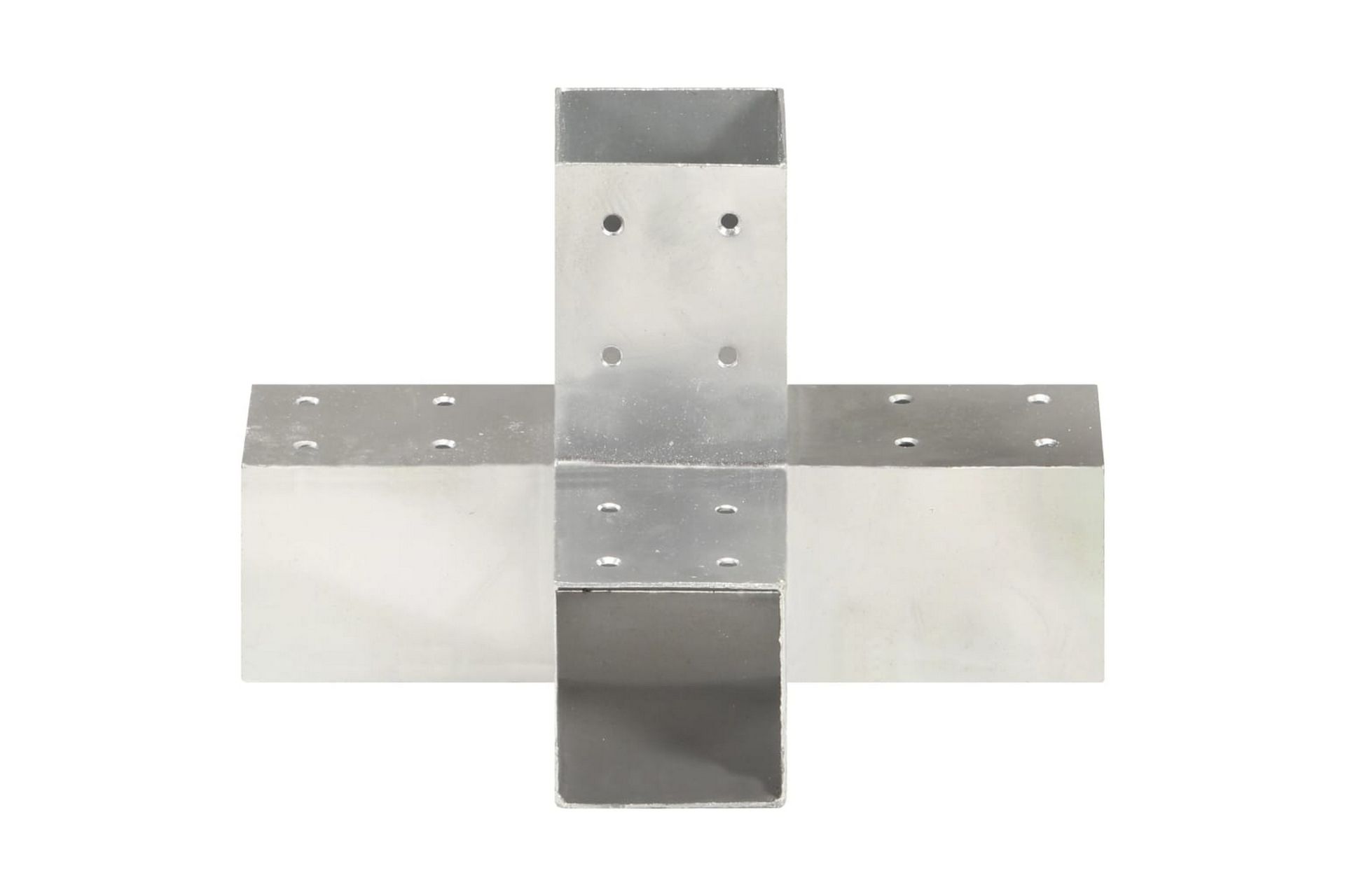 Stolpesko 4 stk X-form galvanisert metall 71x71 mm - Hus & oppussing - Innsynsbeskyttelse & innhegning - Gjerde