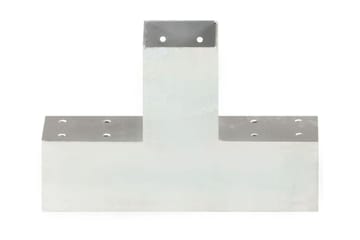 Stolpesko 4 stk X-form galvanisert metall 71x71 mm - Hus & oppussing - Innsynsbeskyttelse & innhegning - Gjerde