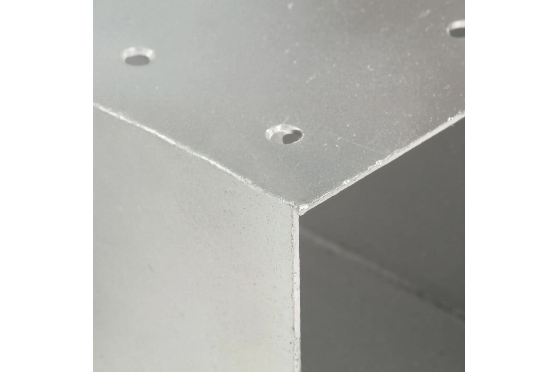Stolpesko 4 stk X-form galvanisert metall 71x71 mm - Hus & oppussing - Innsynsbeskyttelse & innhegning - Gjerde