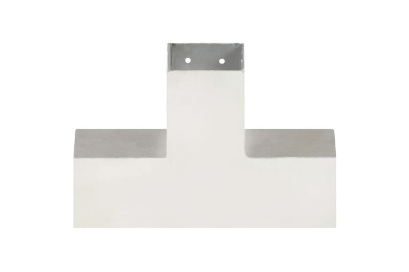 Stolpesko 4 stk X-form galvanisert metall 81x81 mm - Hus & oppussing - Innsynsbeskyttelse & innhegning - Gjerde