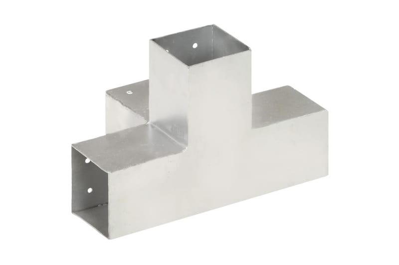 Stolpesko 4 stk X-form galvanisert metall 81x81 mm - Hus & oppussing - Innsynsbeskyttelse & innhegning - Gjerde