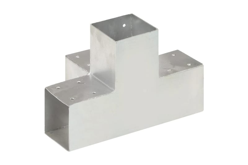 Stolpesko 4 stk X-form galvanisert metall 91x91 mm - Hus & oppussing - Innsynsbeskyttelse & innhegning - Gjerde