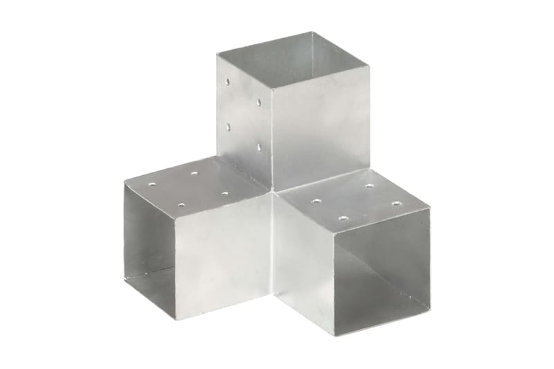 Stolpesko 4 stk Y-form galvanisert metall 101x101 mm - Hus & oppussing - Innsynsbeskyttelse & innhegning - Gjerde