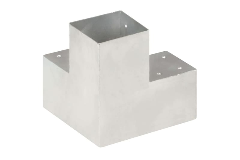 Stolpesko 4 stk Y-form galvanisert metall 101x101 mm - Hus & oppussing - Innsynsbeskyttelse & innhegning - Gjerde