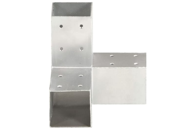 Stolpesko 4 stk Y-form galvanisert metall 71x71 mm - Hus & oppussing - Innsynsbeskyttelse & innhegning - Gjerde