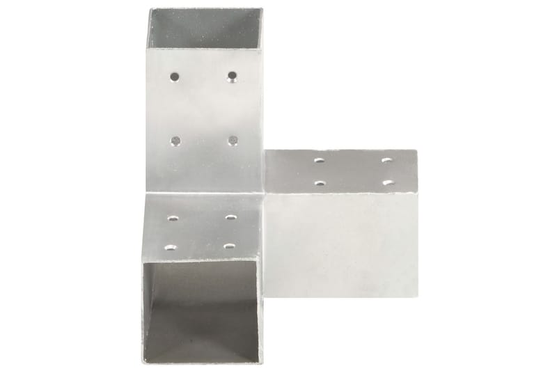 Stolpesko 4 stk Y-form galvanisert metall 81x81 mm - Hus & oppussing - Innsynsbeskyttelse & innhegning - Gjerde