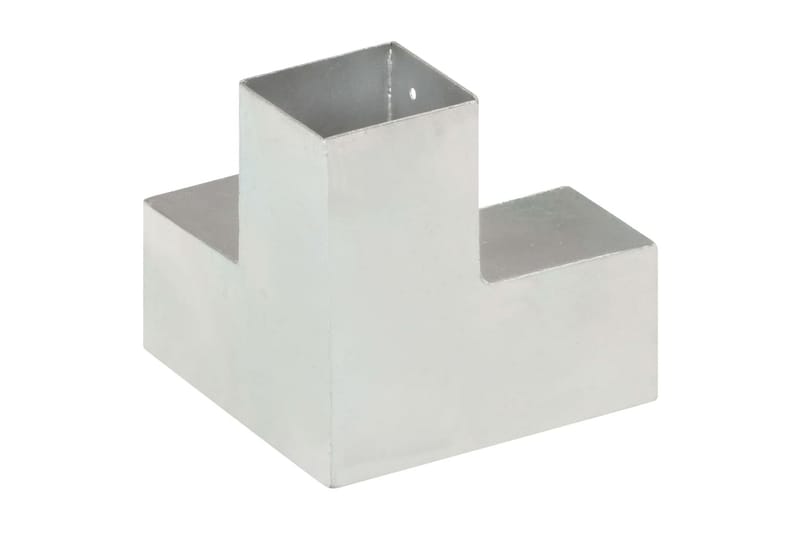 Stolpesko 4 stk Y-form galvanisert metall 81x81 mm - Hus & oppussing - Innsynsbeskyttelse & innhegning - Gjerde