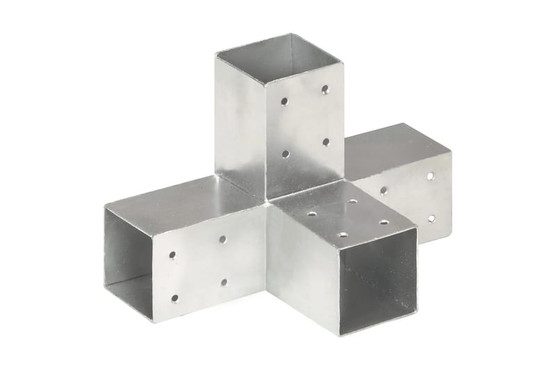 Stolpesko X-form galvanisert metall 71x71 mm - Hus & oppussing - Innsynsbeskyttelse & innhegning - Gjerde