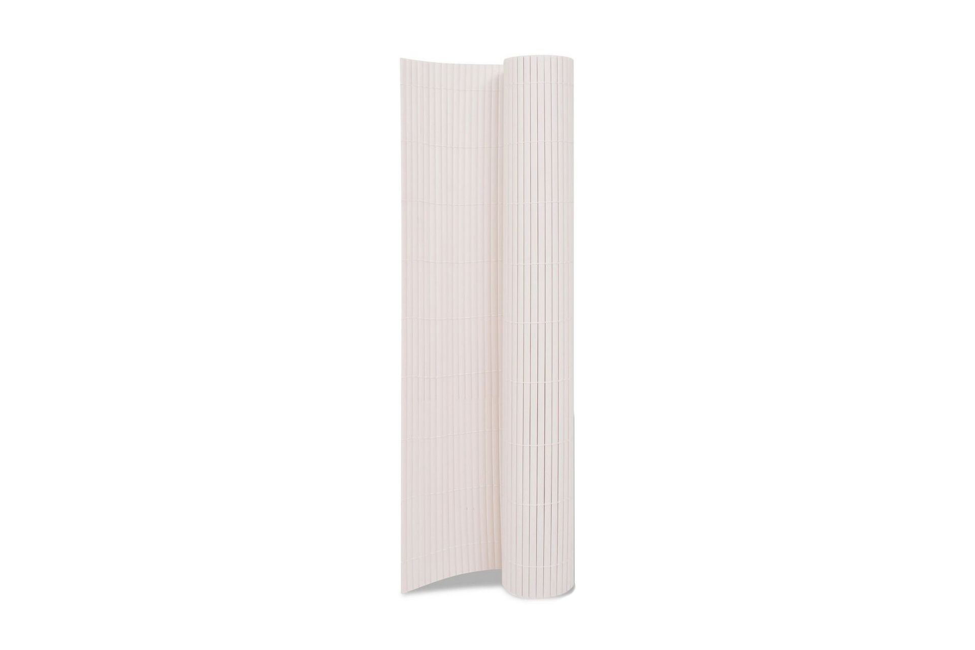 Dobbelsidet hagegjerde 90x300 cm hvit - Hus & oppussing - Innsynsbeskyttelse & innhegning - Gjerde