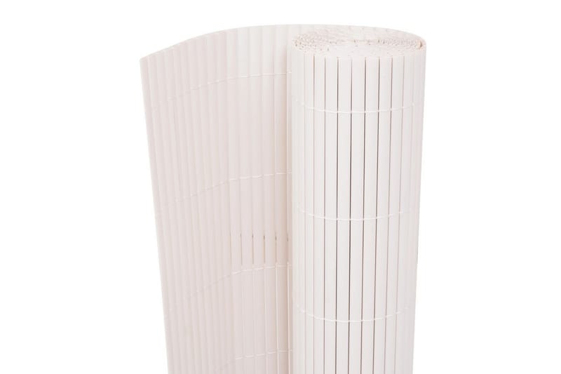 Dobbelsidet hagegjerde 90x300 cm hvit - Hus & oppussing - Innsynsbeskyttelse & innhegning - Gjerde