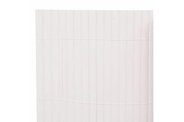 Dobbelsidet hagegjerde 90x300 cm hvit - Hus & oppussing - Innsynsbeskyttelse & innhegning - Gjerde