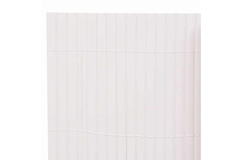 Dobbelsidet hagegjerde 90x300 cm hvit - Hus & oppussing - Innsynsbeskyttelse & innhegning - Gjerde
