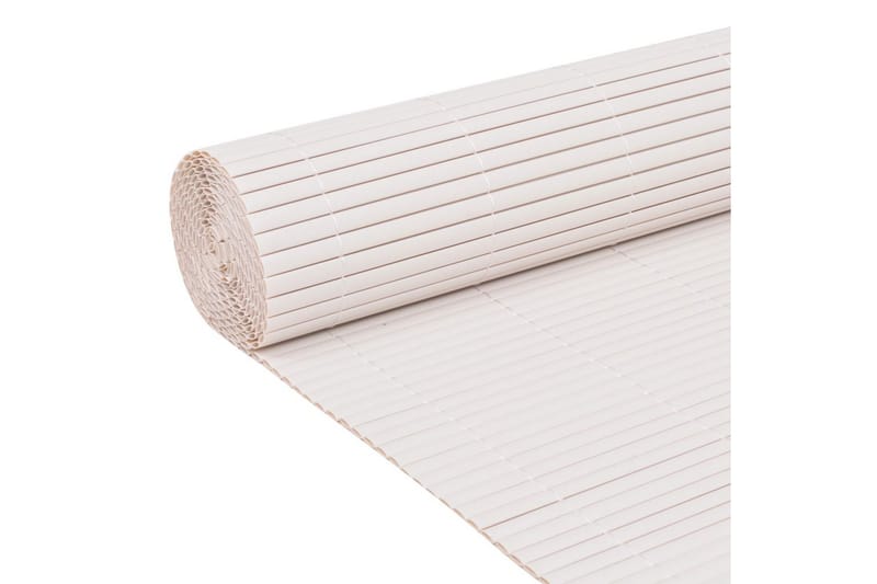 Dobbelsidet hagegjerde 90x300 cm hvit - Hus & oppussing - Innsynsbeskyttelse & innhegning - Gjerde