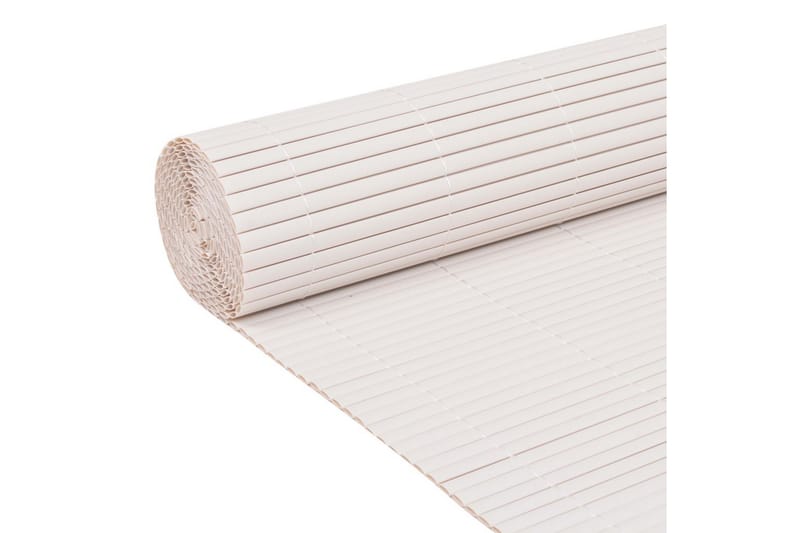 Dobbelsidet hagegjerde 90x500 cm hvit - Hus & oppussing - Innsynsbeskyttelse & innhegning - Gjerde