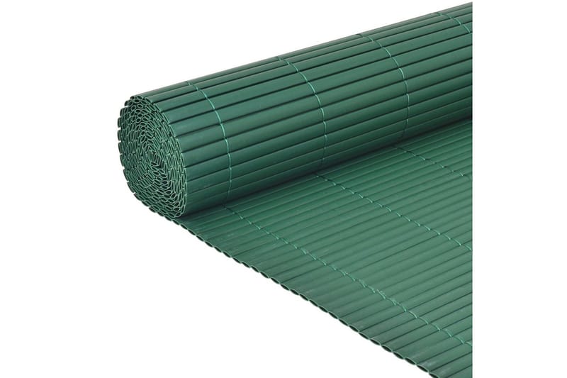 Dobbelsidet hagegjerde PVC 90x300 cm grønn - Plastgjerde
