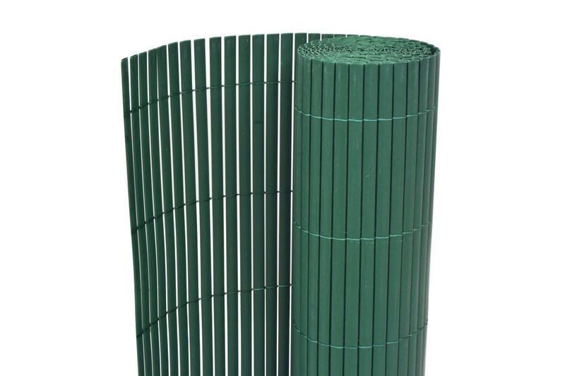 Dobbelsidet hagegjerde PVC 90x500 cm grønn - Hus & oppussing - Innsynsbeskyttelse & innhegning - Gjerde