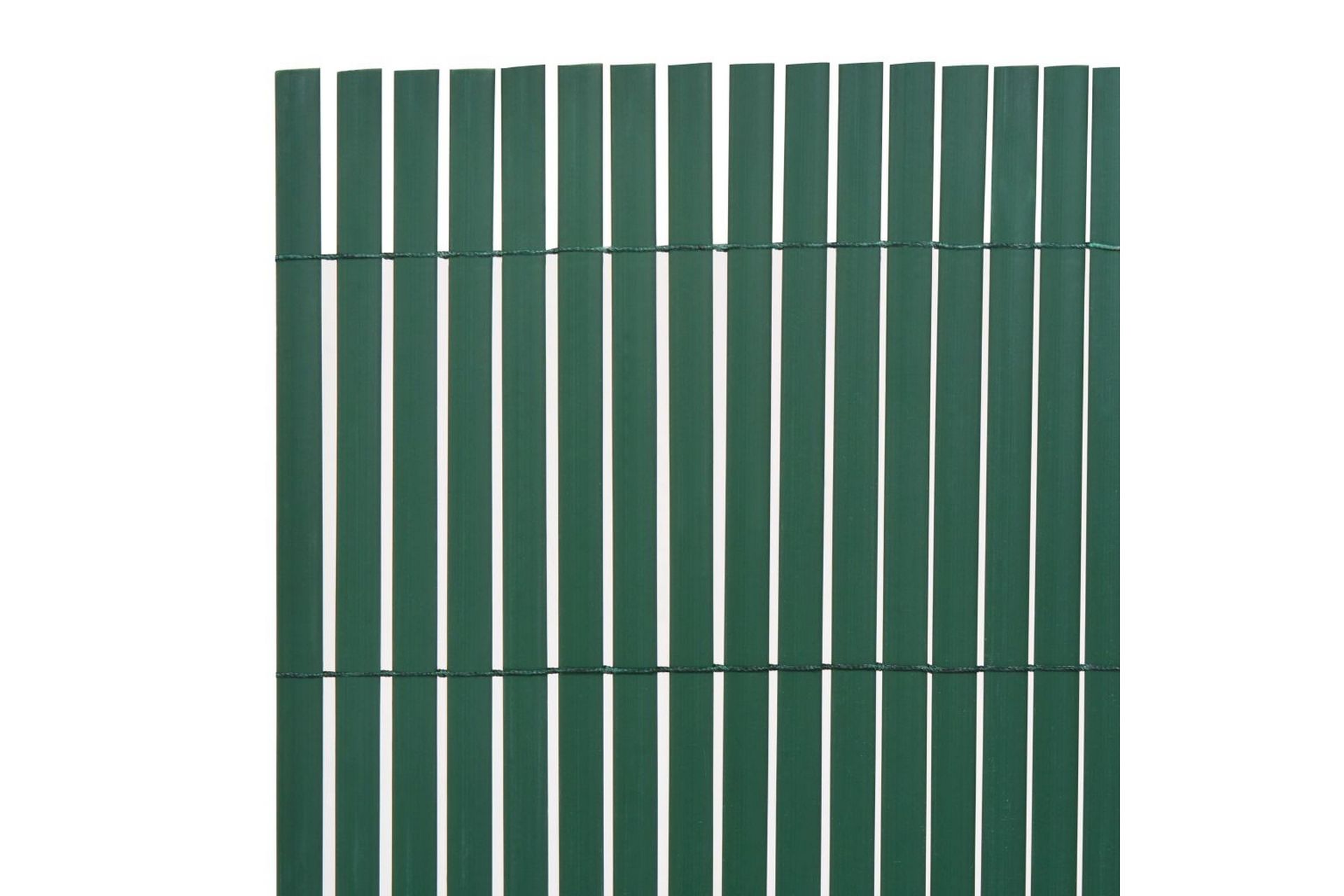 Dobbelsidet hagegjerde PVC 90x500 cm grønn - Hus & oppussing - Innsynsbeskyttelse & innhegning - Gjerde