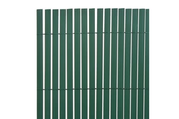 Dobbelsidet hagegjerde PVC 90x500 cm grønn - Hus & oppussing - Innsynsbeskyttelse & innhegning - Gjerde