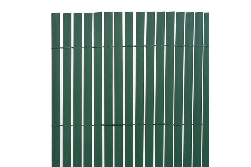 Dobbelsidet hagegjerde PVC 90x500 cm grønn - Hus & oppussing - Innsynsbeskyttelse & innhegning - Gjerde