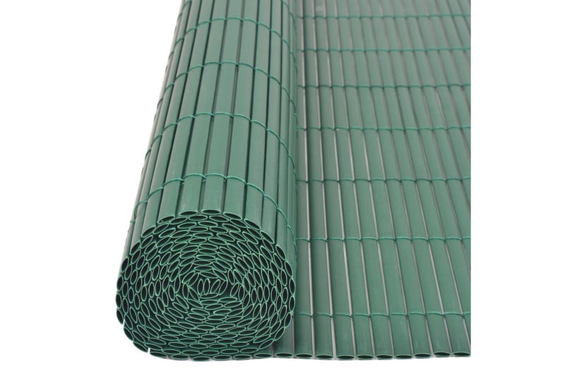 Dobbelsidet hagegjerde PVC 90x500 cm grønn - Hus & oppussing - Innsynsbeskyttelse & innhegning - Gjerde
