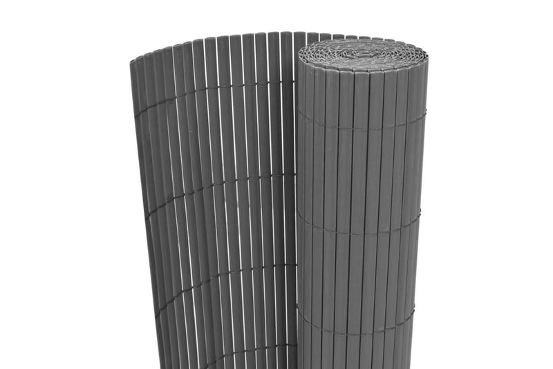 Dobbelsidet hagegjerde PVC 90x300 cm grå - Hus & oppussing - Innsynsbeskyttelse & innhegning - Gjerde