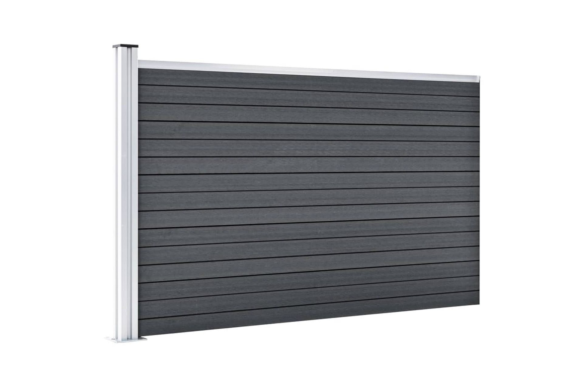 Hagegjerde WPC 180x105 cm grå - Hus & oppussing - Innsynsbeskyttelse & innhegning - Gjerde
