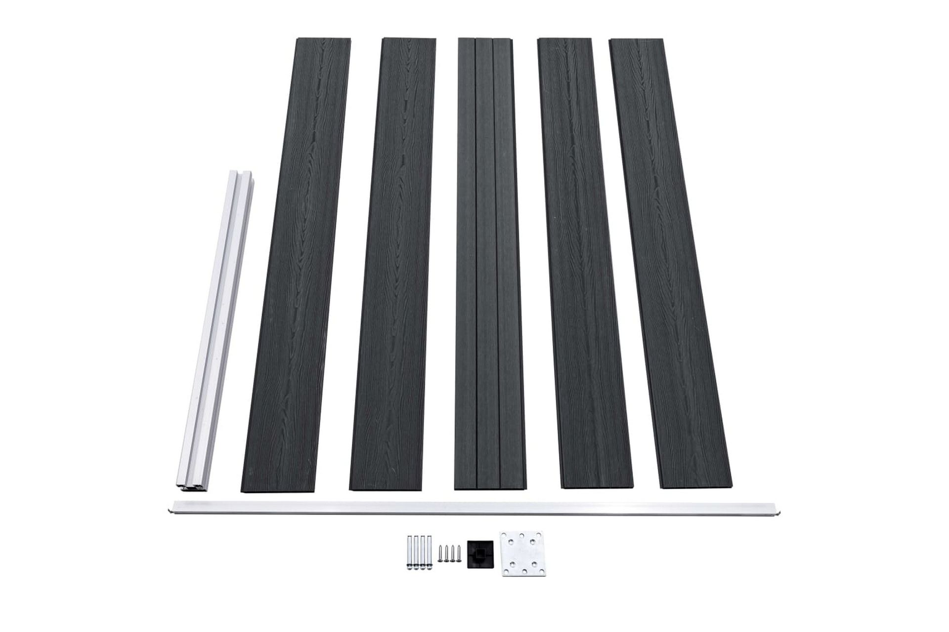 Hagegjerde WPC 180x105 cm grå - Hus & oppussing - Innsynsbeskyttelse & innhegning - Gjerde