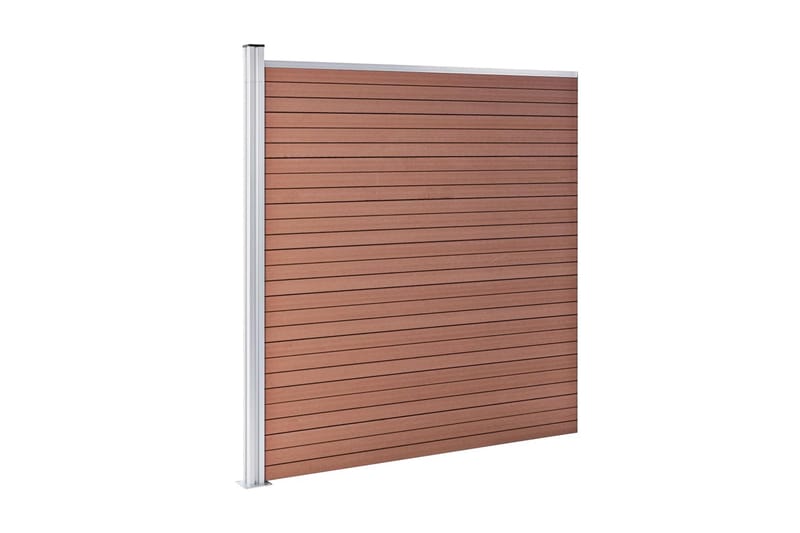 Hagegjerde WPC 180x186 cm brun - Hus & oppussing - Innsynsbeskyttelse & innhegning - Gjerde