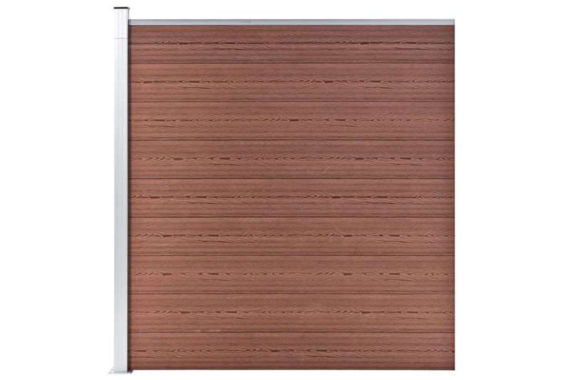Hagegjerde WPC 180x186 cm brun - Hus & oppussing - Innsynsbeskyttelse & innhegning - Gjerde