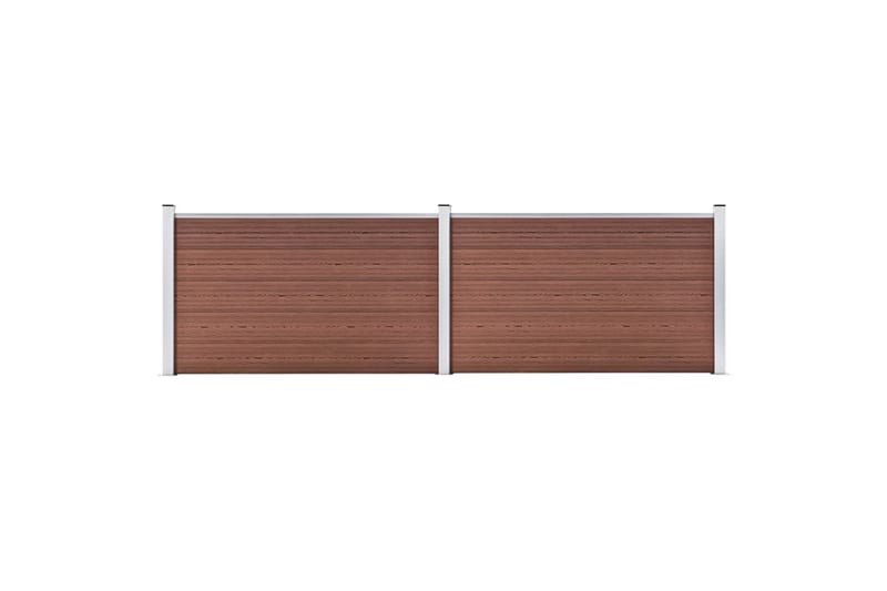 Hagegjerde WPC 353x106 cm brun - Hus & oppussing - Innsynsbeskyttelse & innhegning - Gjerde