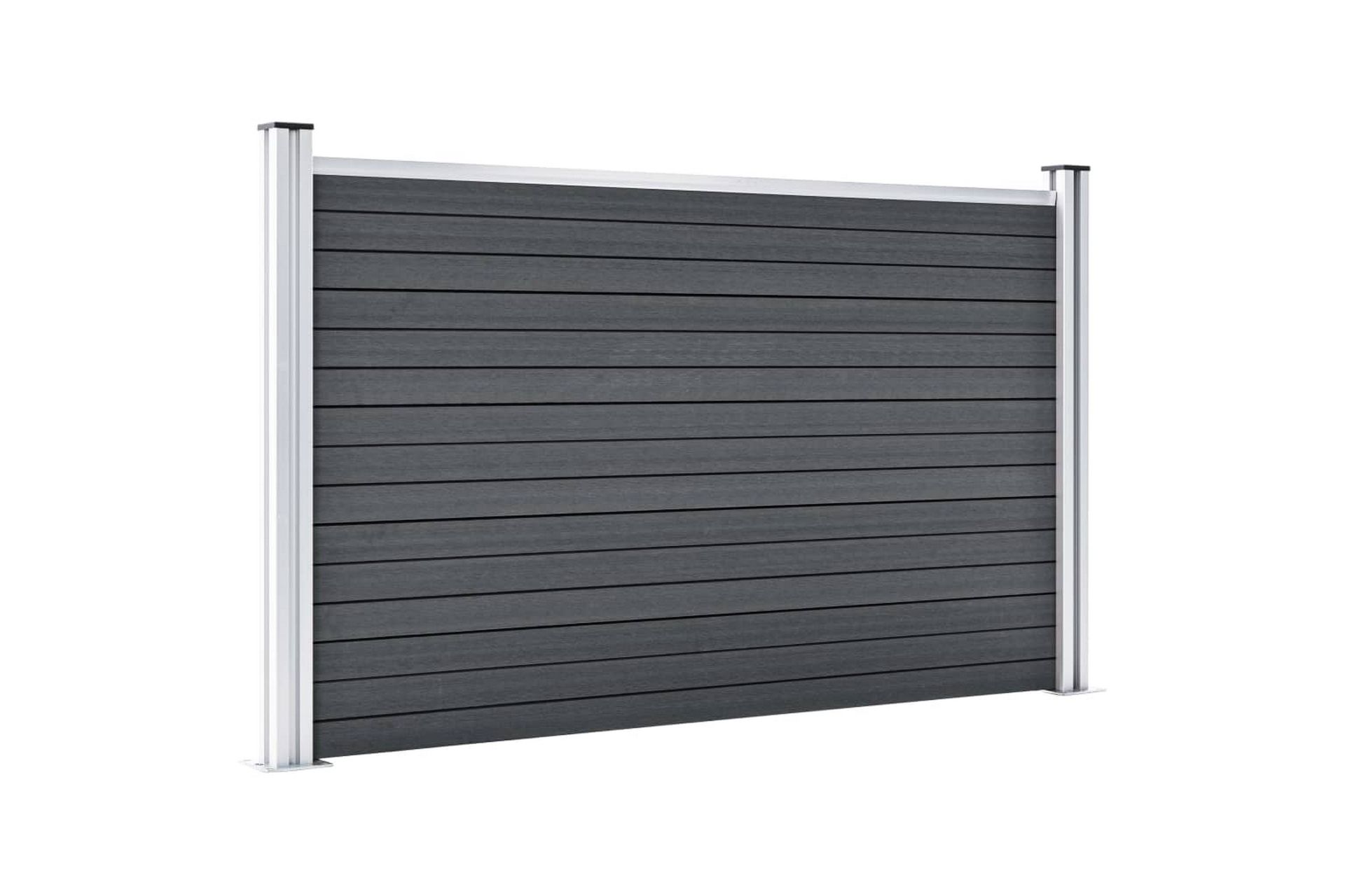 Hagegjerde WPC 353x106 cm grå - Hus & oppussing - Innsynsbeskyttelse & innhegning - Gjerde
