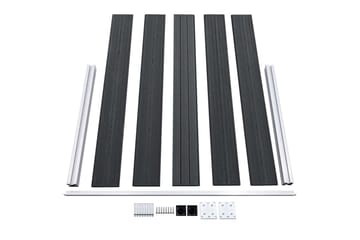 Hagegjerde WPC 353x106 cm grå - Hus & oppussing - Innsynsbeskyttelse & innhegning - Gjerde