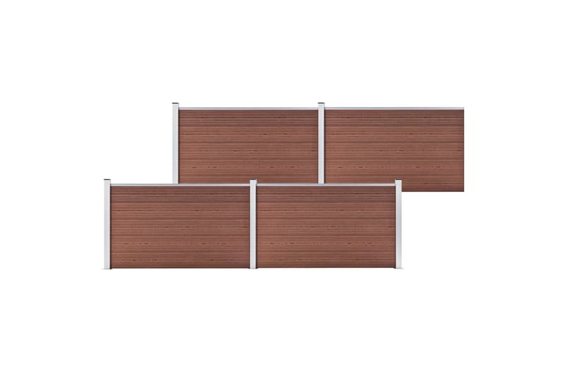 Hagegjerde WPC 699x106 cm brun - Hus & oppussing - Innsynsbeskyttelse & innhegning - Gjerde
