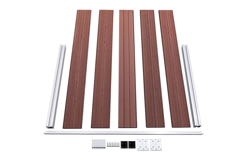 Hagegjerde WPC 872x106 cm brun - Hus & oppussing - Innsynsbeskyttelse & innhegning - Gjerde