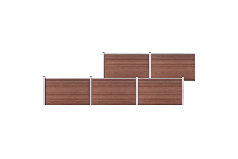 Hagegjerde WPC 872x106 cm brun - Hus & oppussing - Innsynsbeskyttelse & innhegning - Gjerde