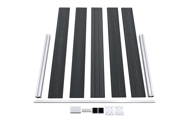 Hagegjerde WPC 872x106 cm grå - Hus & oppussing - Innsynsbeskyttelse & innhegning - Gjerde