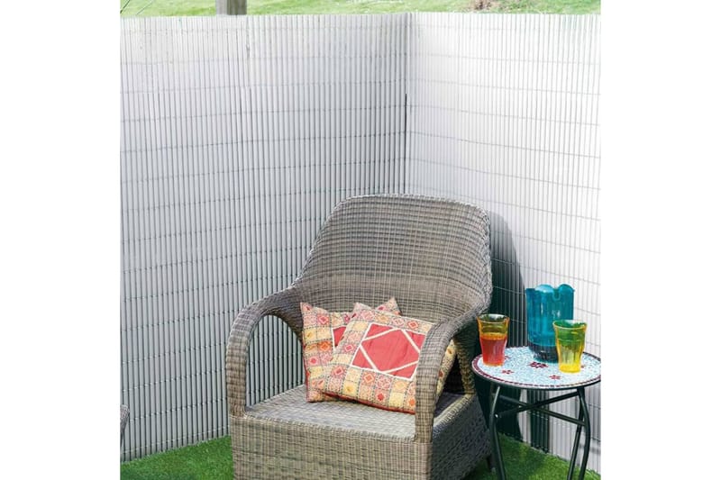 Nature Hageskjerm dobbeltsidig PVC 1,5x3m hvit - Hus & oppussing - Innsynsbeskyttelse & innhegning - Gjerde