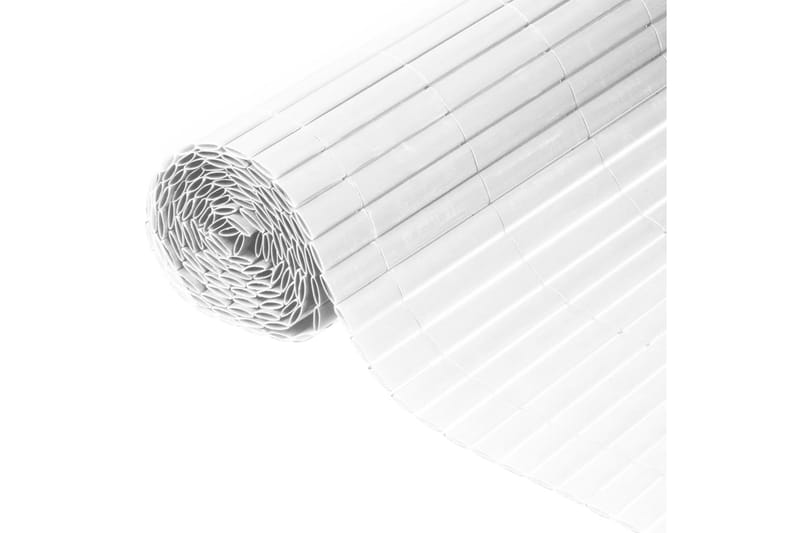 Nature Hageskjerm dobbeltsidig PVC 1x3m hvit - Hus & oppussing - Innsynsbeskyttelse & innhegning - Gjerde