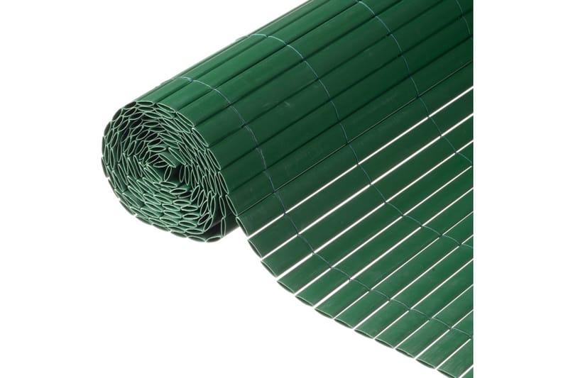 Nature Hageskjerm dobbeltsidig PVC 1x3m grønn - Plastgjerde
