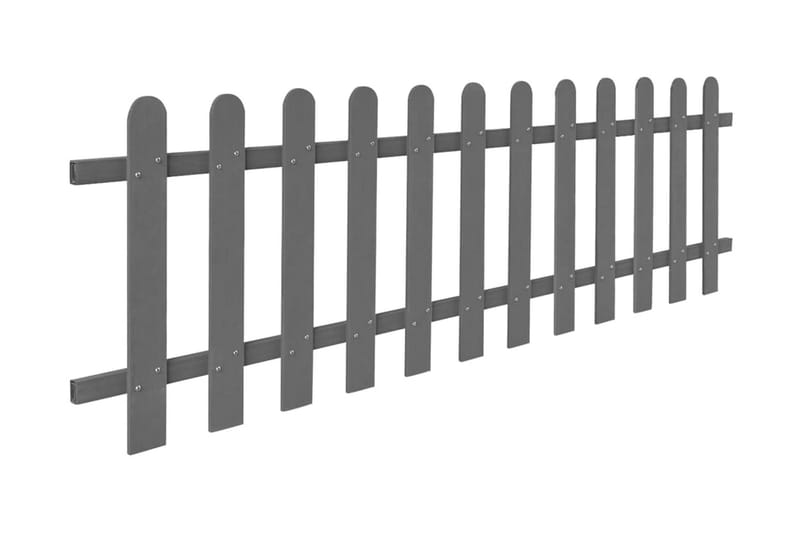 Stakittgjerde WPC 200x60 cm grå - Hus & oppussing - Innsynsbeskyttelse & innhegning - Gjerde