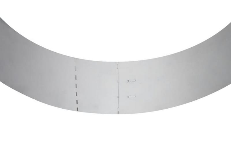 Gjerdekanter i galvanisert stål 100 x 15 cm sett 5 deler - Hus & oppussing - Innsynsbeskyttelse & innhegning - Gjerde