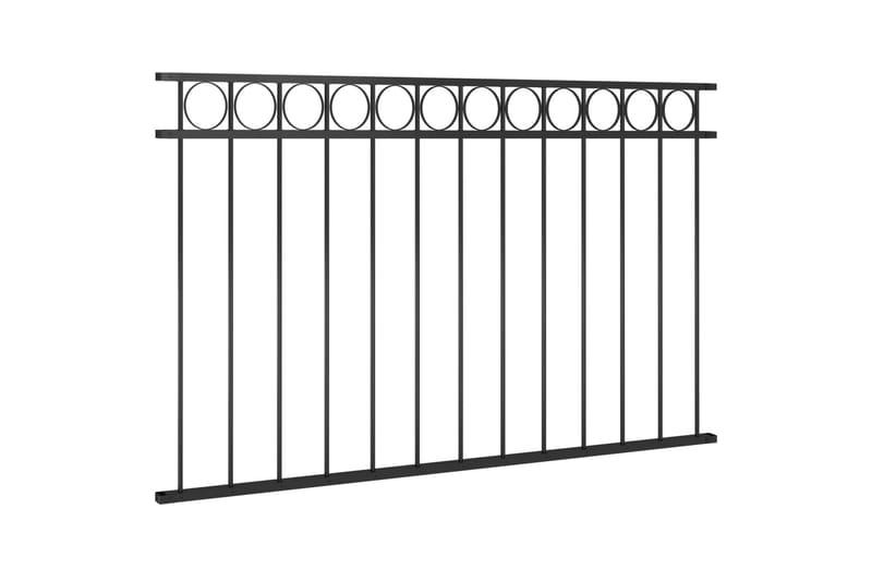 Gjerdepanel stål 1,7x0,8 m svart - Svart - Hus & oppussing - Innsynsbeskyttelse & innhegning - Gjerde