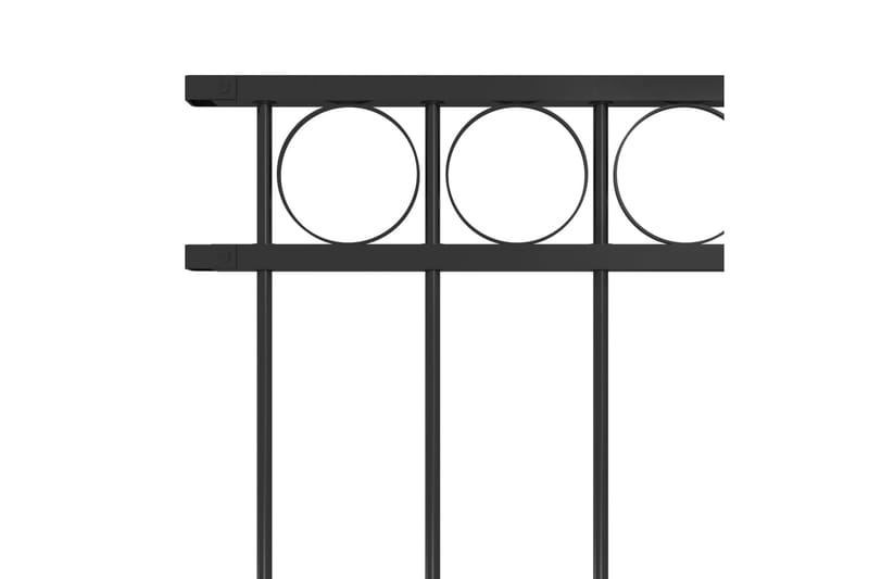Gjerdepanel stål 1,7x1 m svart - Svart - Hus & oppussing - Innsynsbeskyttelse & innhegning - Gjerde
