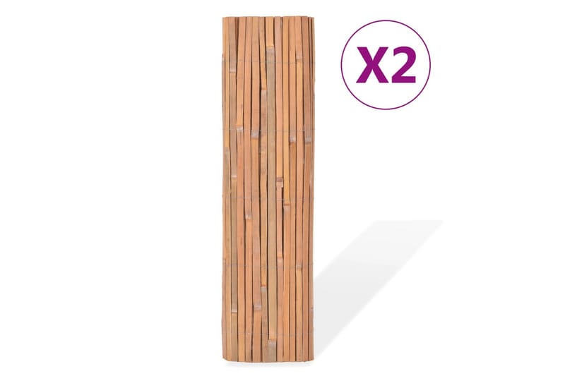Bambusgjerder 2 stk 100x400 cm - Hus & oppussing - Innsynsbeskyttelse & innhegning - Gjerde