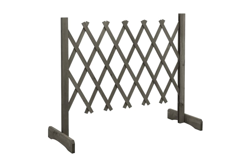 Espaliergjerde grå 120x60 cm heltre gran - Grå - Hus & oppussing - Innsynsbeskyttelse & innhegning - Gjerde