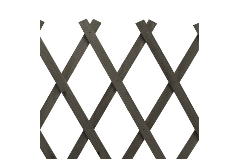Espaliergjerde grå 120x60 cm heltre gran - Grå - Tregjerde