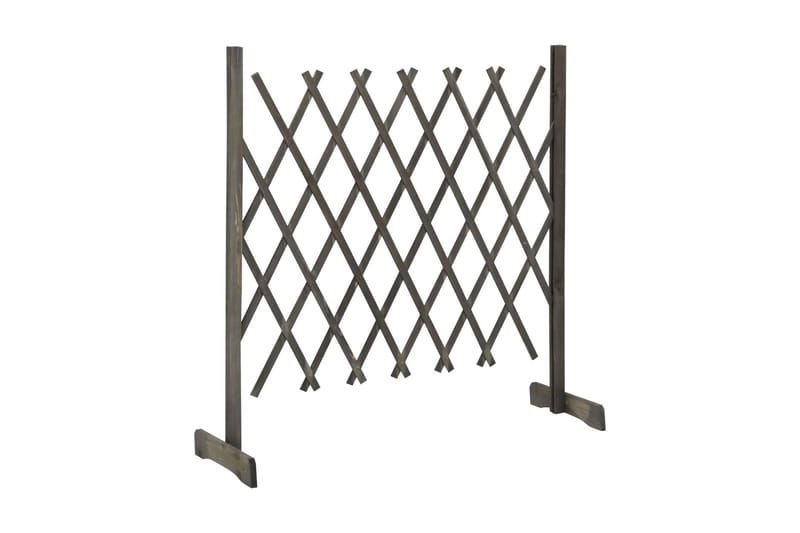 Espaliergjerde grå 120x90 cm heltre gran - Grå - Hus & oppussing - Innsynsbeskyttelse & innhegning - Gjerde