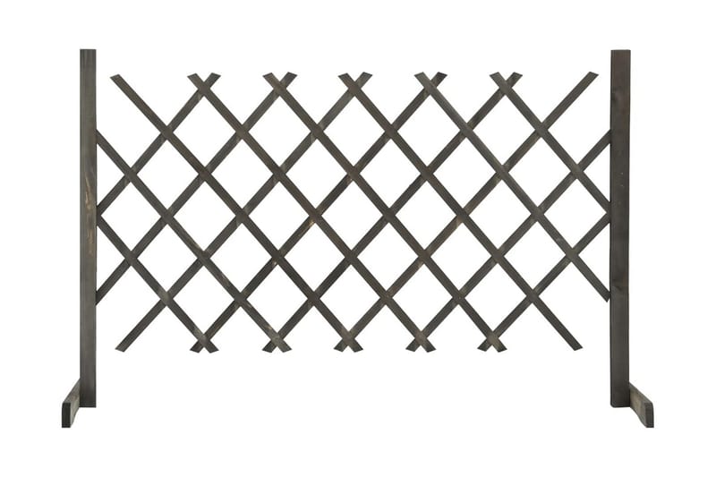 Espaliergjerde grå 120x90 cm heltre gran - Grå - Hus & oppussing - Innsynsbeskyttelse & innhegning - Gjerde